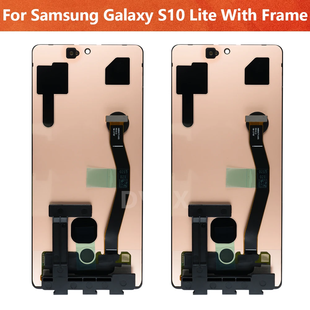 LCD 디스플레이 터치 스크린 디지타이저 어셈블리 교체, 삼성 6.7 용 슈퍼 AMOLED S10 라이트, G770 G770F G770F DS G770U1