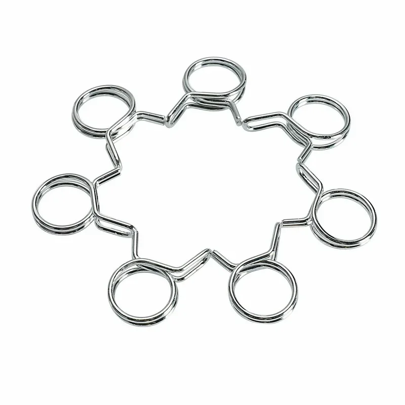 Set Di 8 Morsetti A Molla In Metallo - 100 Mm, Rivestimento In Gomma