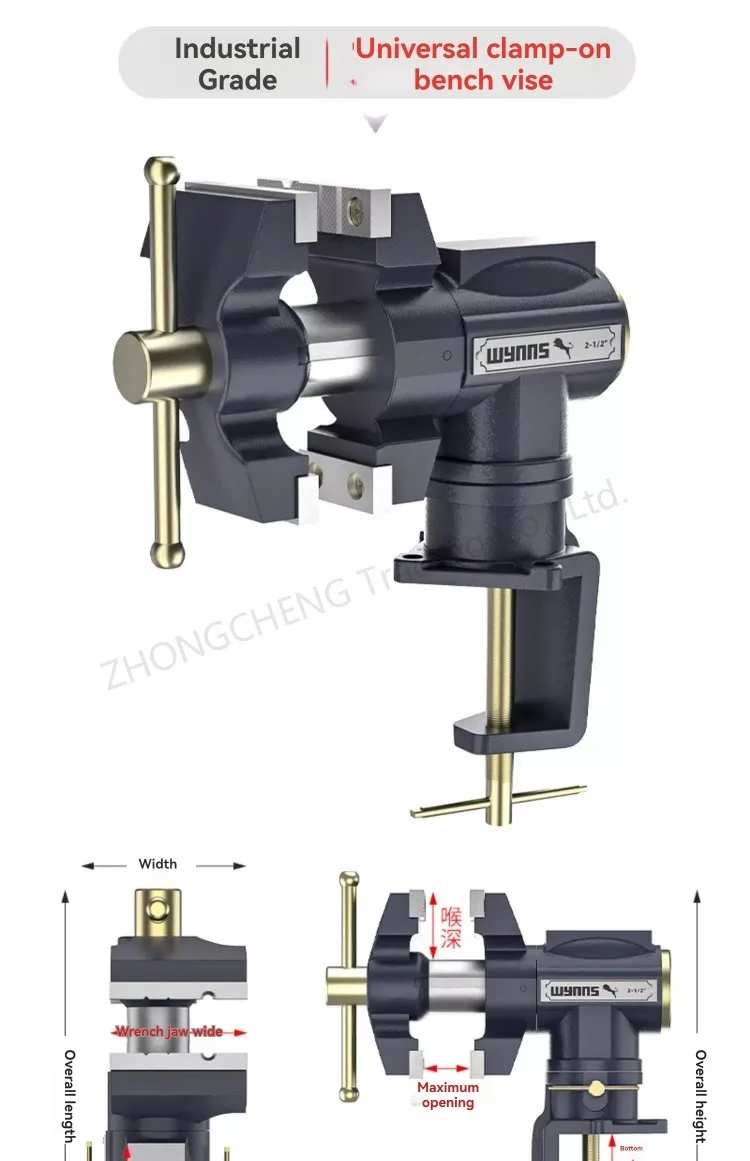 Kamako商品2点TRAVAIL MANUEL plain people Vise Industrial Grade Small Bench Vise Home Universal Double