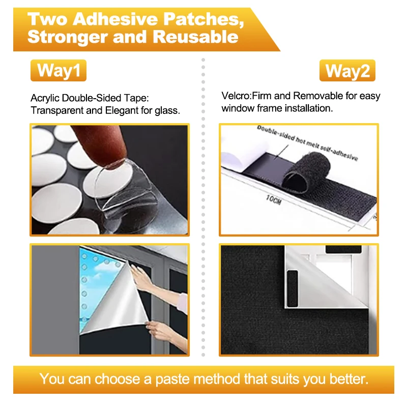 100% Blackout Curtain Removable Portable Travel Blocking Darkest Window Film Cloth Temporary DIY No Drill Blackout Curtains 3