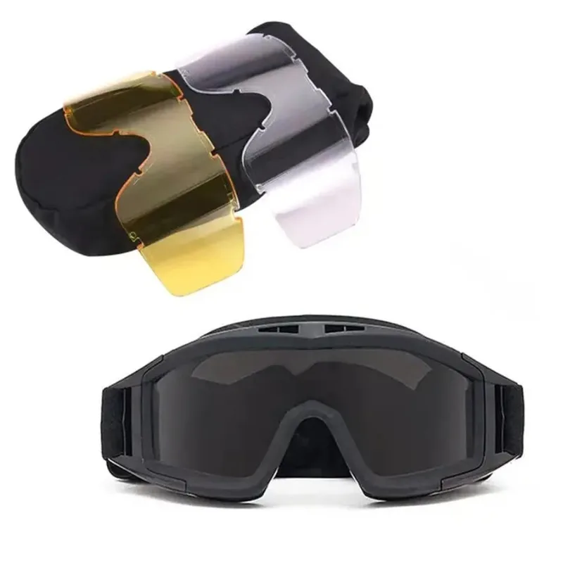 Explosion Proof Schießen Taktische Schutzbrillen Anti-auswirkungen CS Krieg Spiel Airsoft Paintball Jagd Bergung Brille Gläser – Detail 7