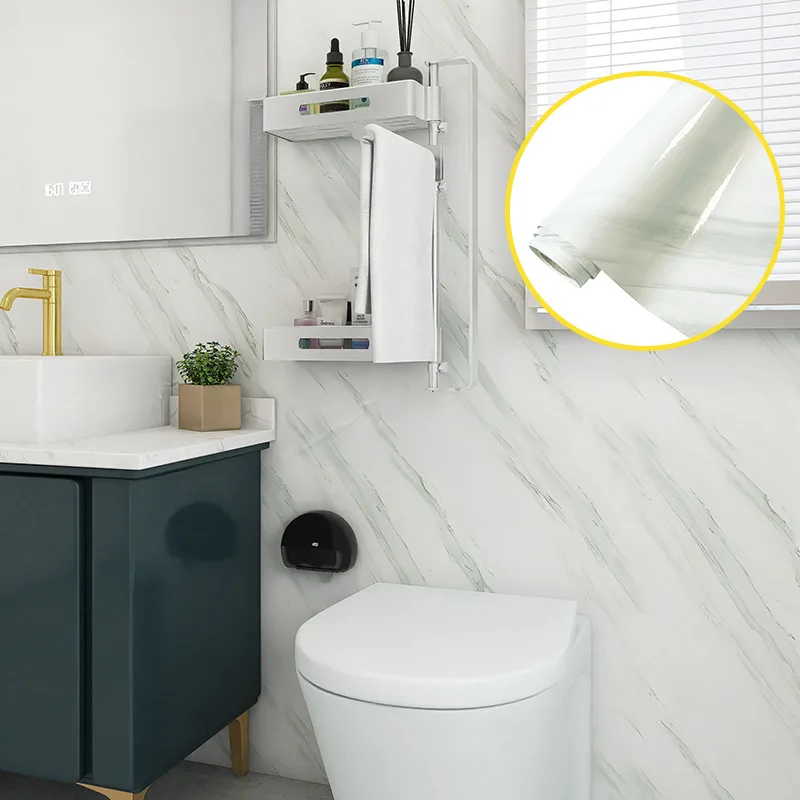 Tile Wall Stickers Wallpaper Self-adhesive Household Thickened Waterproof Wall Pasting Cabinets Cooktop Tabletop Decoration