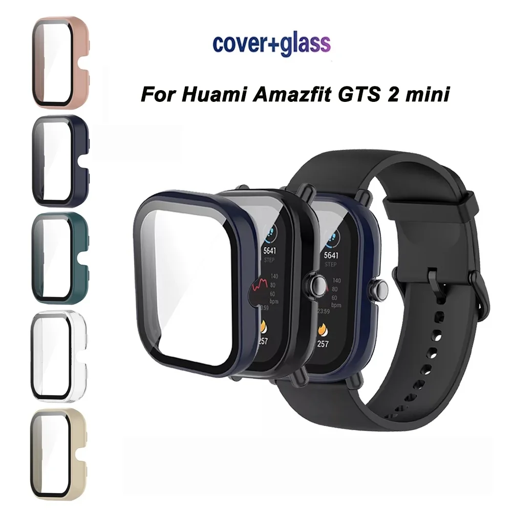 Fashionable Hard PC Frame Bumper Cover with HD Slim Tempered Glass Screen Protector - Anti-Scratch Case