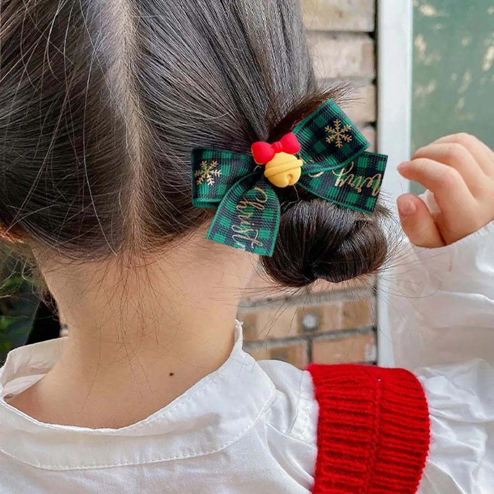 Hair Accessories Headband Christmas Gift Santa Claus Christmas Hair Ring Christmas Hair Rope Bow Rubber Band Kids Hair Band