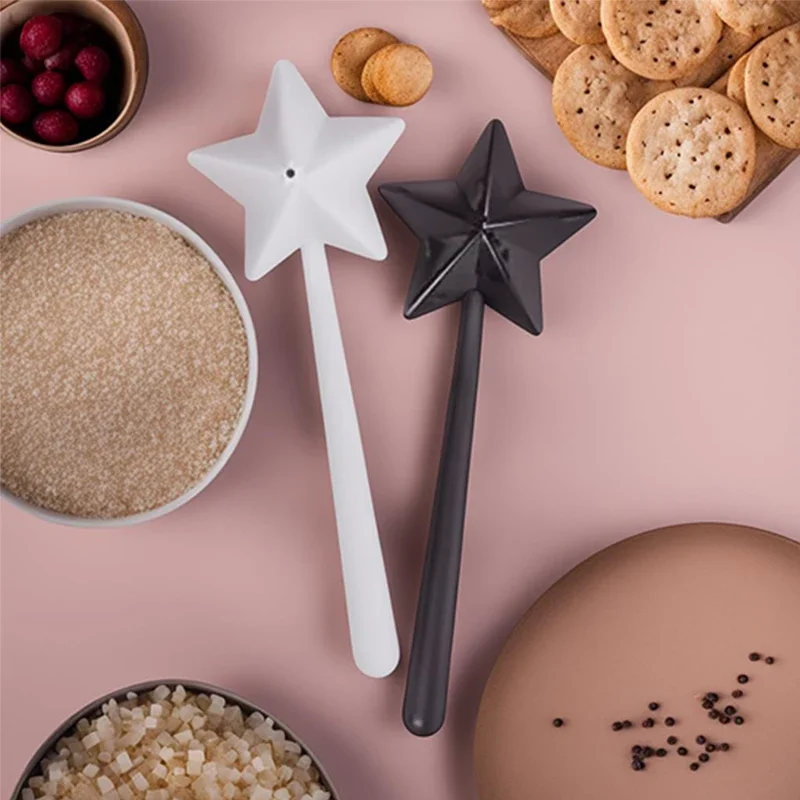 Five-pointed Star Magic Wand Salt Pepper Shakers Portable Salt Spreader Wand Spice Dispenser Seasoning Shaker BBQ Supplies