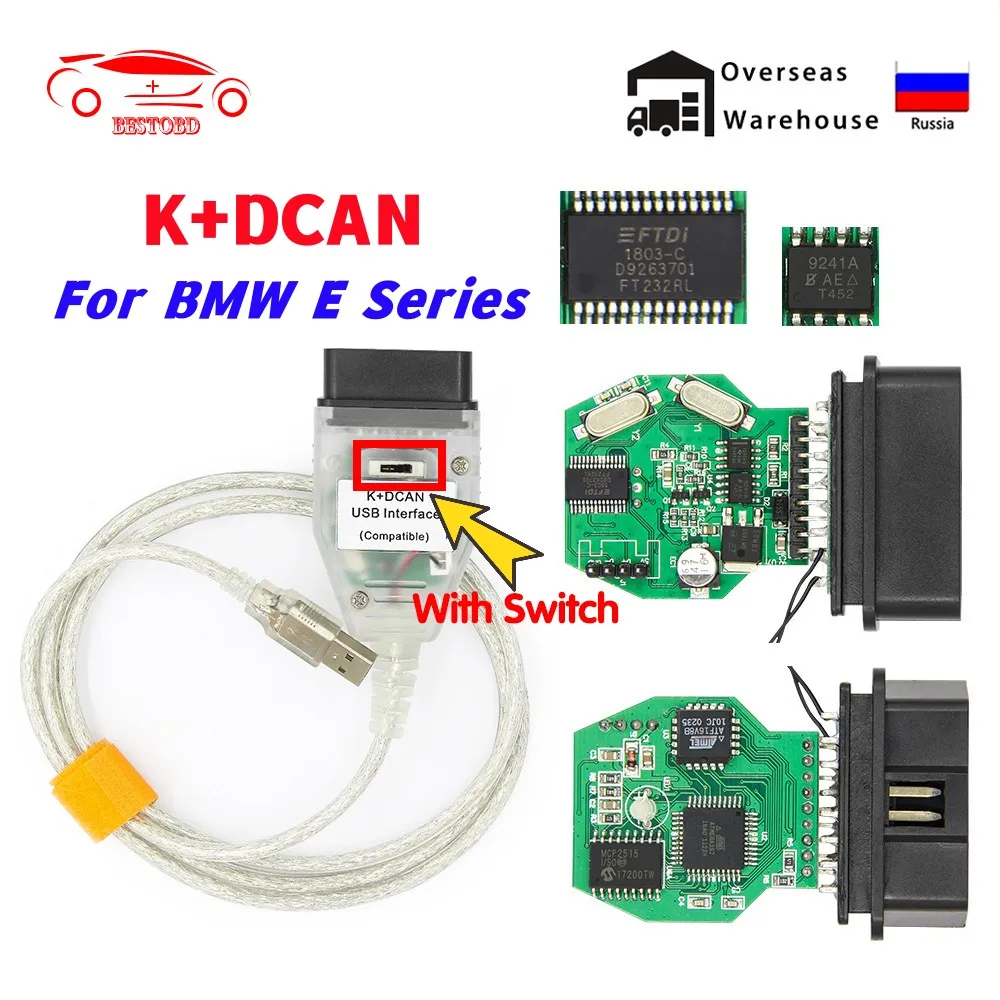 Dezanyc K+CAN K+DCAN dcan kcan kdcan ediabas cable obd2 kdcan cable k + dcan obd2 obd2 dcan d can obd2 kcan ediabas