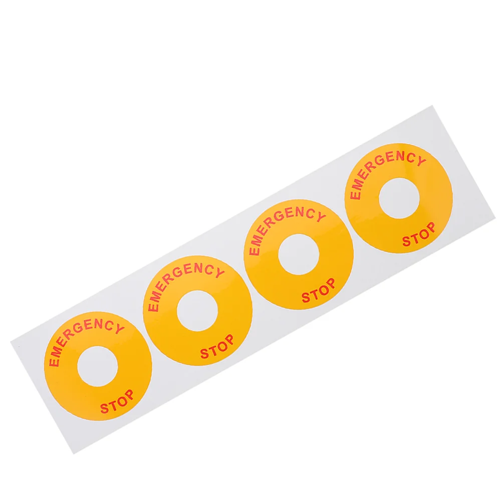 

Наклейка, оборудование, ярлыки, наклейки, предупреждающая бумага, Аварийная остановка, знак, наклейка