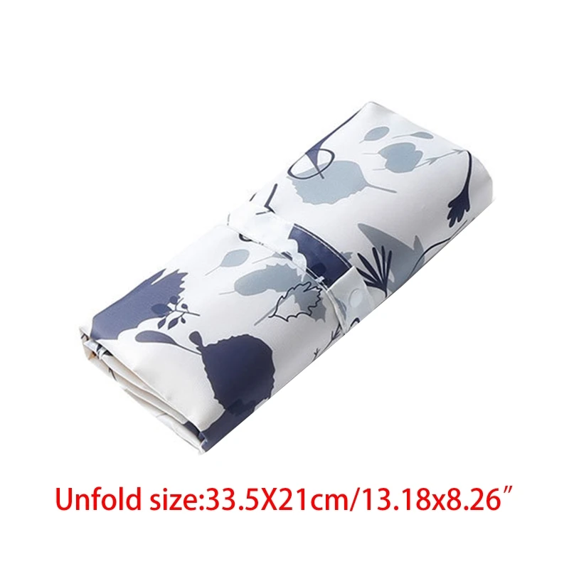 Portable Waterproof Diaper Changing Mat Nylon Foldable Nappy Pad Supplies for Baby Girls Boys Outdoor Traveling Washable Compact