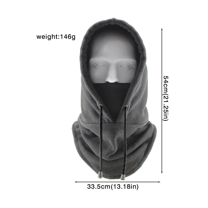 Winter Thermal Neck Warmer Fleece Balaclava Scarf