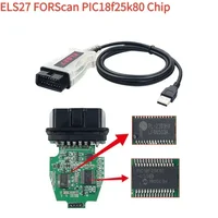 2024 ELS27 FORScan V2.3.8 OBD2 Scanner PIC24HJ128GP Ft/Di Mircochip Diagnostic Cable for Ford/Mazda/Lincoln Vehicles Code Read 2