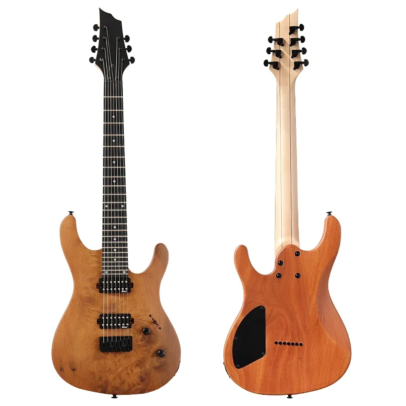 7 String 39 Inch 24 Frets Electric Guitar Natural Color Korea-made Pickup acoustic electric guitar