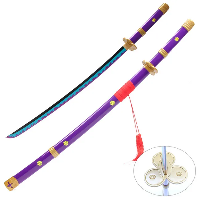 One Piece 104cm Anime Wooden Sword Sauron Yan Mo Tian Yu Yu Cut Black Knife  Autumn Cosplay Props Not Edged Decorative Ornaments - AliExpress