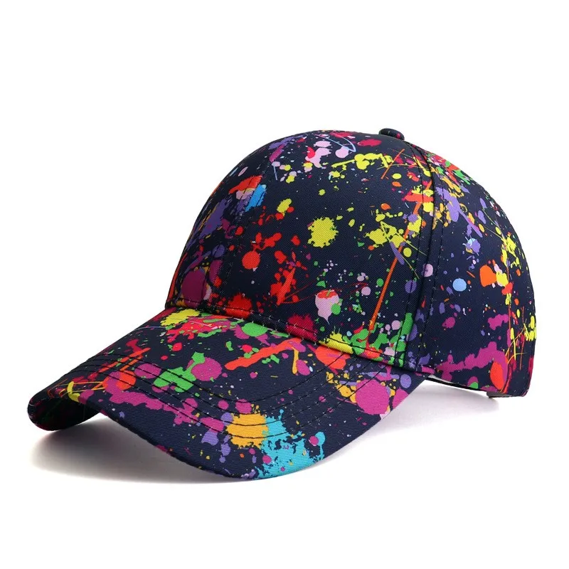 Baseballkappe für Damen, Graffiti-Druck, verstellbar, Outdoor-Hysteresenhüte für Damen und Herren, Casquette, Frühling, Sommer, Sonnenhut, lässig – Detail 7