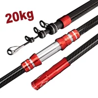 Telescopic Fishing Rod 2.7/3.0/3.6/4.2/4.5m Travel Surf Rod Spinning Power 30-250g Throwing Surfcasting Carbon Baitcasting rod 1