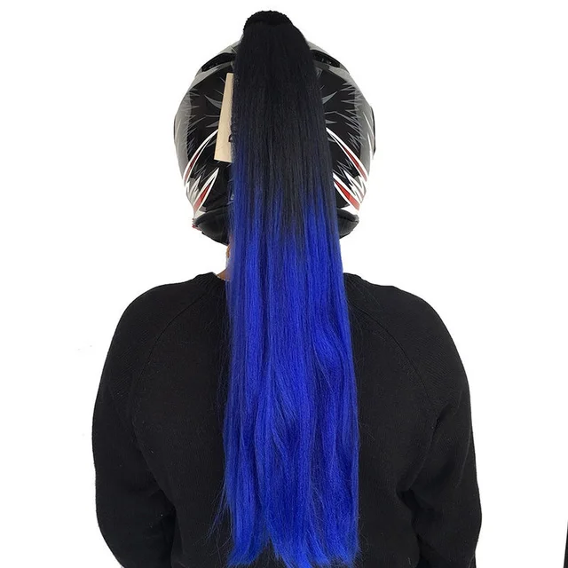 Colourful Helmet Ponytail 6
