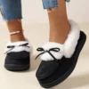 Winter Warm Cotton Slippers Women Faux Fur Thicken Plush Home Slides Woman Comfort Non Slip Indoor Floor Cotton Shoes Snow Boots 4