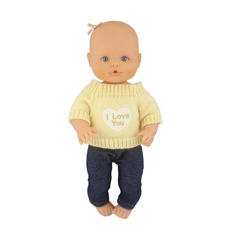Sweater+Pants New Doll Clothes Suit For 32cm Nenuco Baby Doll 12 13 inch Bebe Doll Accessories 4