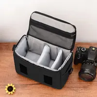 1PC Black Nylon DSLR Camera Bag. Portable, waterproof. Fits Sony, Nikon,Canon, Panasonic DSLR cameras like Canon EOS Rseries liu - Image 5
