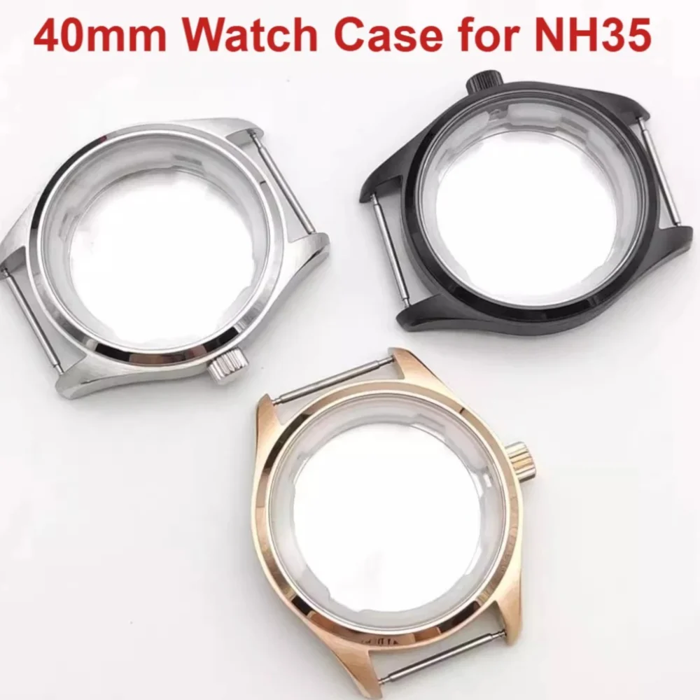 Enhanced Rose Gold & Black 40mm Watch Case Cover