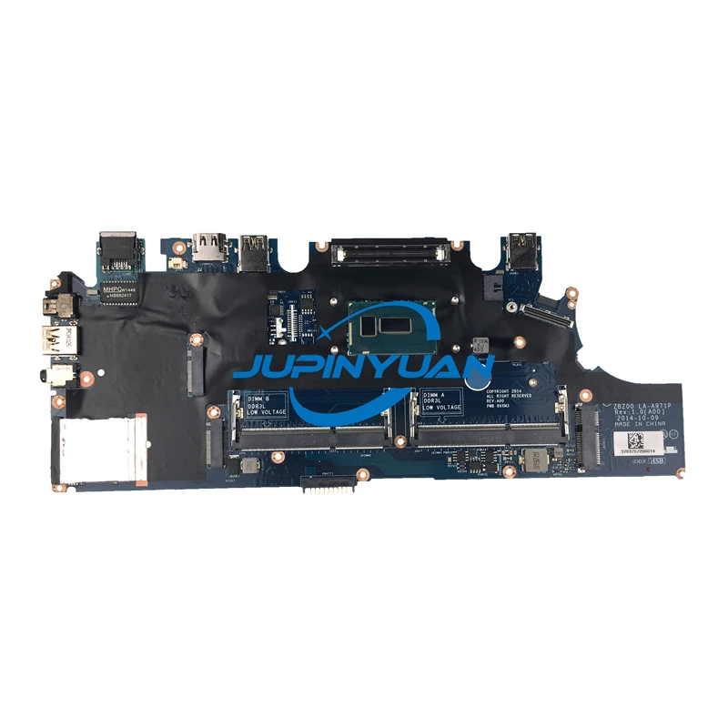 

For DELL Latitude E7250 Laptop Motherboard CN-02PVP8 02PVP8 2PVP8 ZBZ00 LA-A971P With I3-5010U CPU DDR3 Full Tested OK