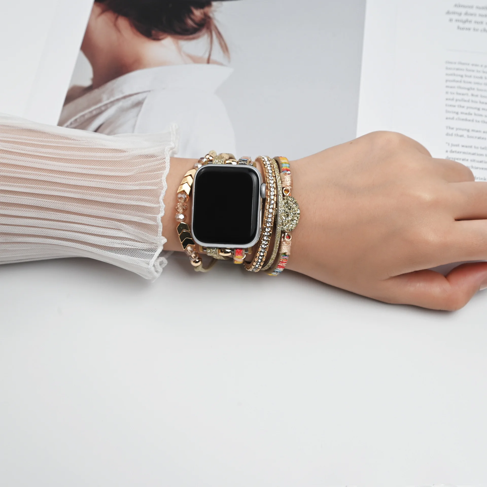 ตัวเลือกสินค้า สายรัดข้อมือ Apple Watch คุณภาพสูง หลายขนาด