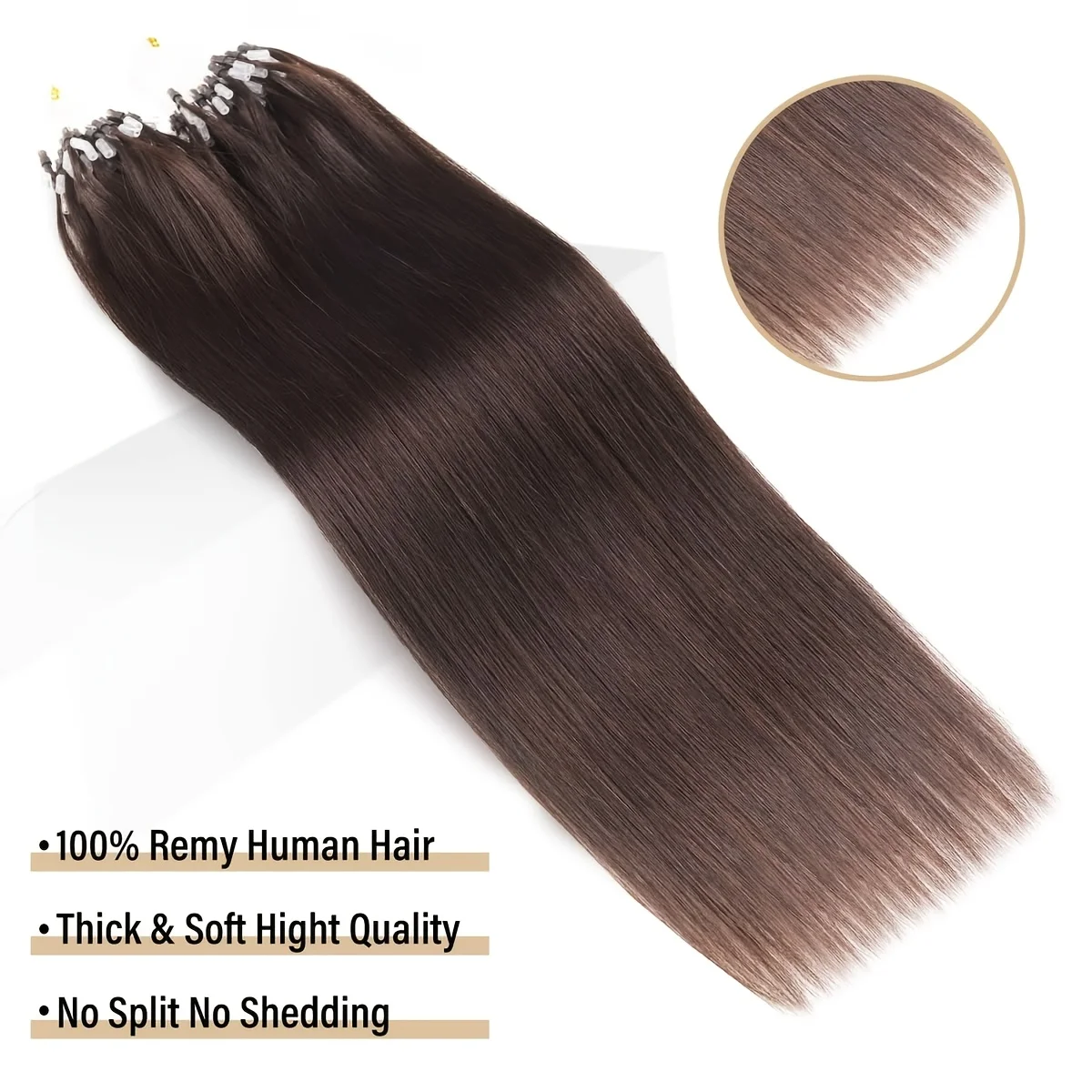 Ugeat Microlink 마이크로 루프 헤어 익스텐션 100% 실제 인간의 머리카락 14-26인치 1g/1s 100g/100s 풀 헤드 세트 내추럴 스트레이트