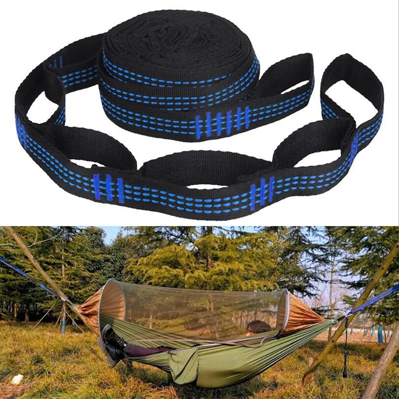 Heavy Duty 3M Hammock Strap Tree Hanging Belt Outdoor Camping Clothesline 2Pcs hammock strap