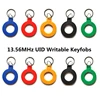 10Pcs UID IC 13.56MHz Block 0 Sector Writable RFID Smart M1 S50 Changeable Rewritable Black Key Tag Keychain Keyfobs Card 1
