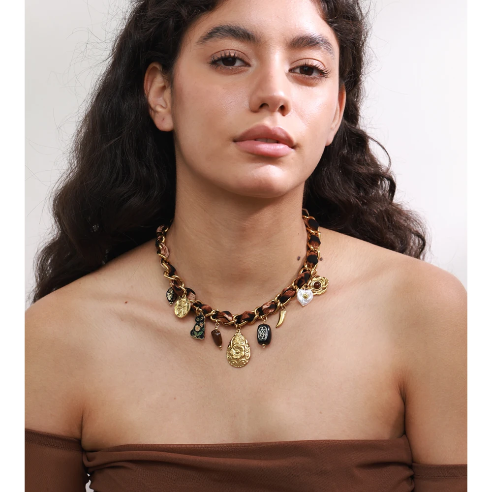 Yhpup Handmade Statement Necklace