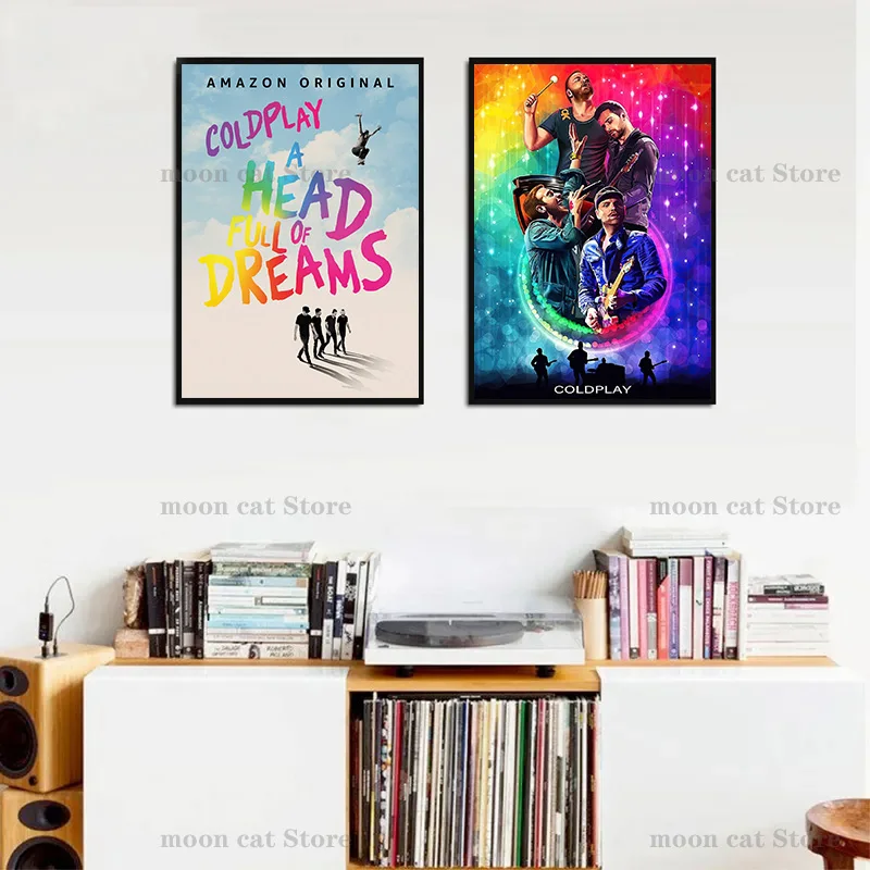 Coldplay A Head Full of Dreams Silk Poster Custom Print Wall Decor 20 x 13  Inch