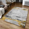 Fashion Nordic Modern Gold Gray Abstract Ink Painting Living Room Bedroom Kitchen Bedside Carpet Floor Mat Customization 2