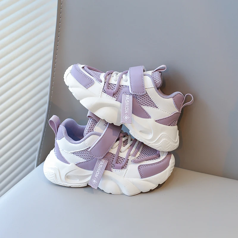 Breathable Non Slip Kids Running Shoes for Autumn