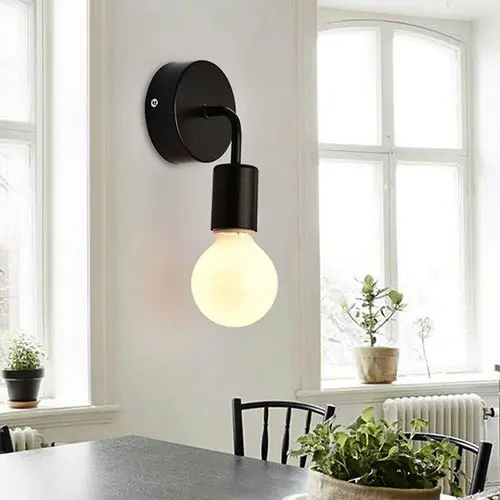 

2pcs/lot Vintage Retro Wall Lamp Lights for Bedside Bedroom Loft Aisle Stairs Home Decoration Iron Indoor E27 Socket Lighting