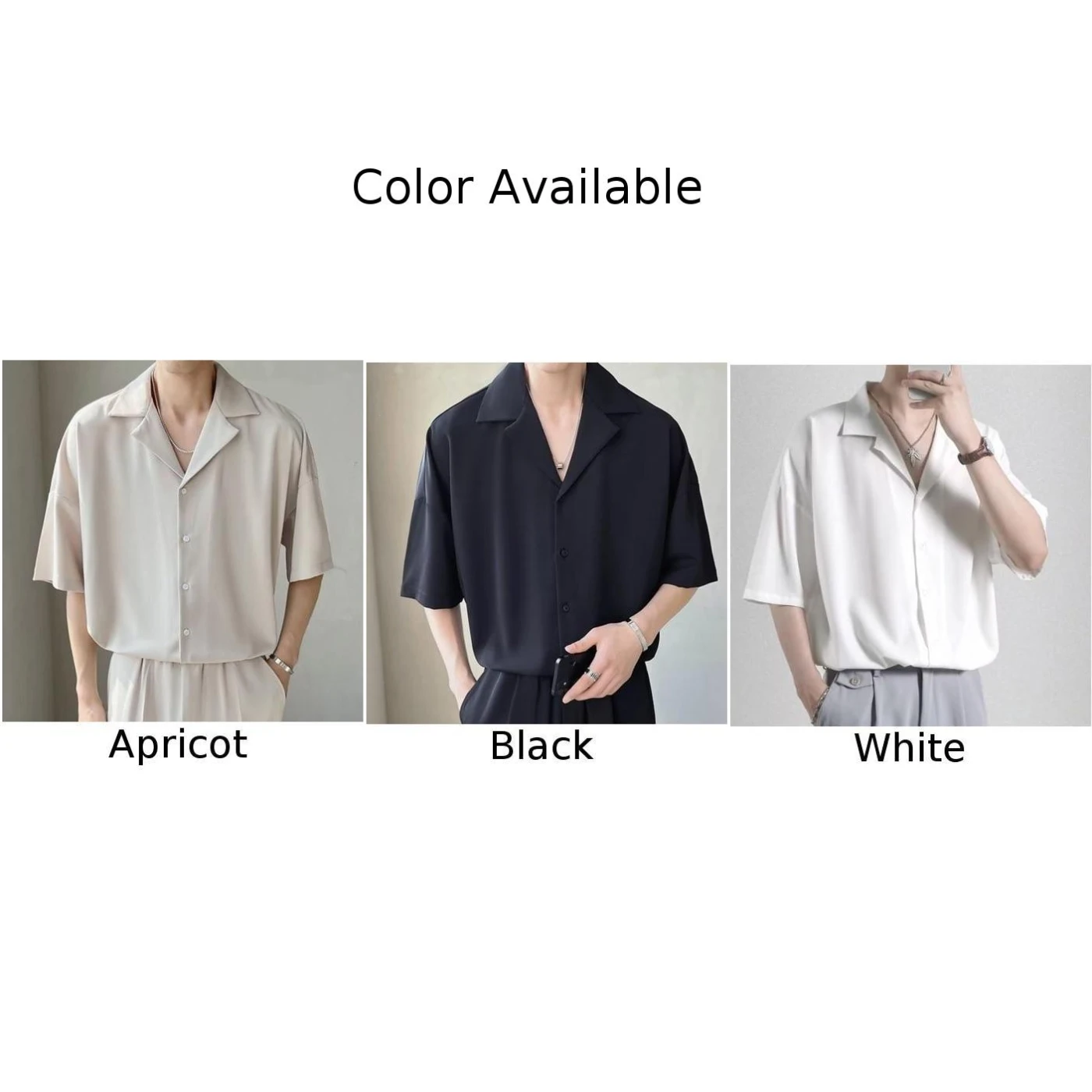Men Clothing Shirt Street Turn Down Collar Casual Comfortable Fashionable Men Plus Size Short Sleeve