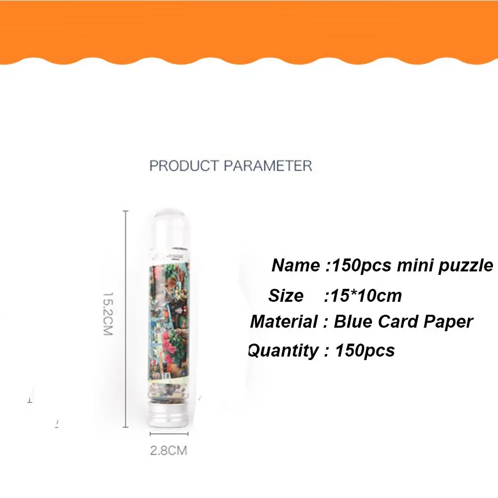 Mini Education Brain Assemble Toy Beautiful Scenery Puzzle Game DIY Jigsaw for Adults Kids Test Tube Jigsaw Puzzle 5