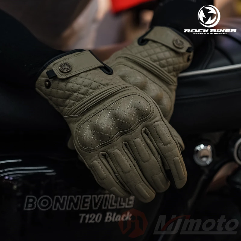 Summer Motorcycle Leather Gloves  Retro Motorcycle Leather Glove - Summer  - Aliexpress