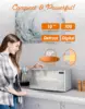 CHEF 0.7 Cu Ft Microwave with 10 Power Levels, 700W Microwave with Digital Display, Countertop Microwave with Child S 4