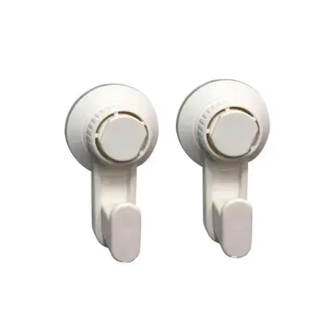 

2pcs Suction Cup Hooks Powerful Load-bearing Wall-mounted Vacuum Holder Bathroom Kitchen Heavy-duty Waterproof Reusable Towel H