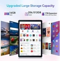 Ultra Large Screen 14.1 Inch Tablet Pc 16+512GB Phone Call tablet 12000mAh 5G WiFi GPS Pad Maxpad Laptop Google Play Android 14 2