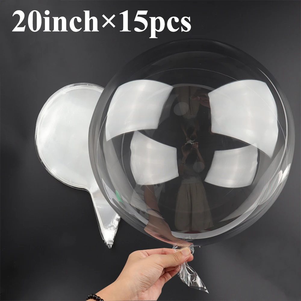 thumbnail image 1 of Globo BoBo transparente de 10 a 36 pulgadas, globo de burbuja transparente, globos inflables de helio, suministros para fiestas, decoración de cumpleaños, baby shower, 1 of 5