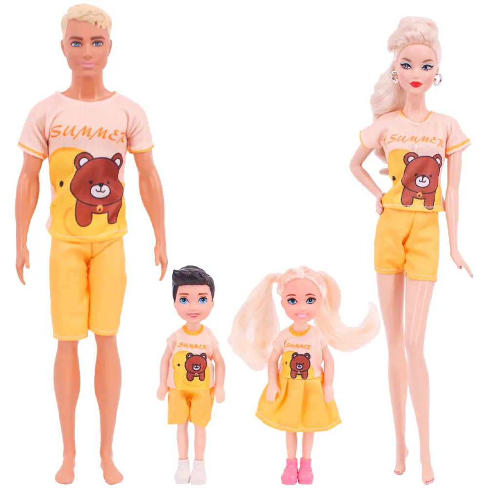 30 センチメートル人形 & ケン & ケリー & ボーイ人形家族人形服ドレス