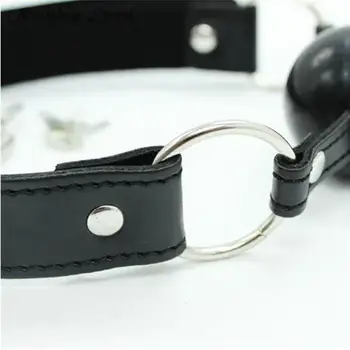 Adult Game Soft Rubber 40mm Mouth Ball Gag Fetish Bondage Oral Fixation Mouth Open Stuffed Love Restraint Sex Toys XN0046 6