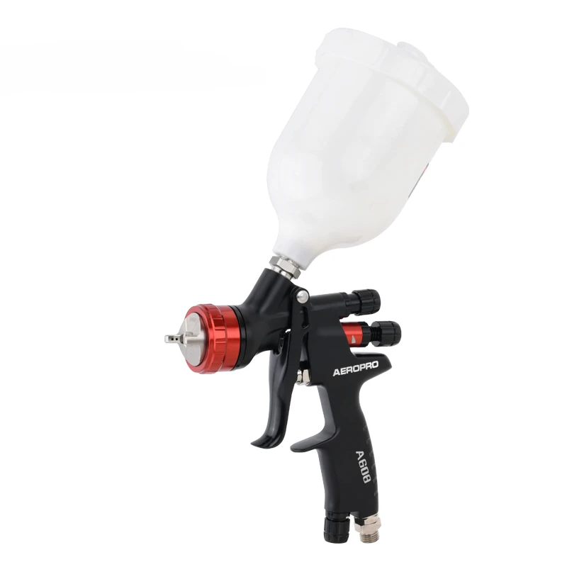 A608 Reduced Pressure Spray Gun Gravity Feed 1.3mm Airbrush Car Painting Gun Airbrush Automobile Finish Paint Gun