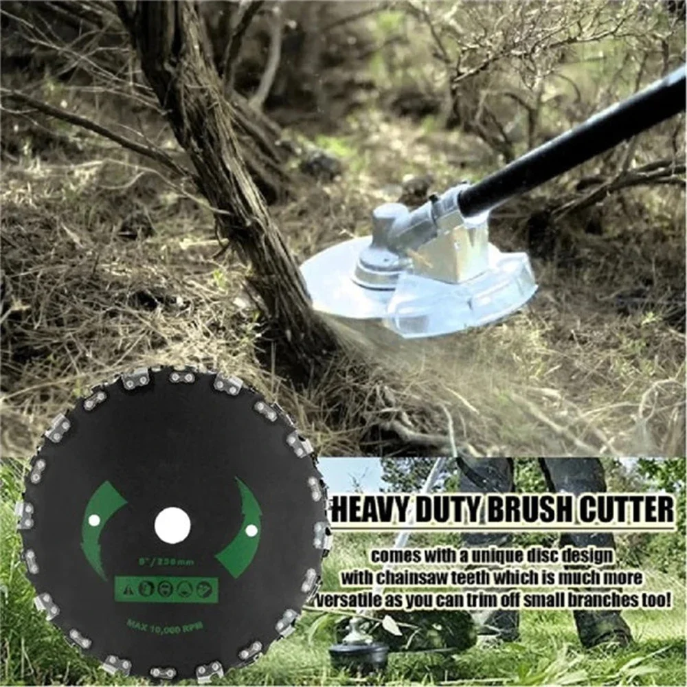 14/20 Teeth 9 Inches High-Powered Grass Cutter 10000 RPM Chainsaw Tooth Gas-powered Trimmers / Brush Cutters with 30cc Engines grass cutter chainsaw