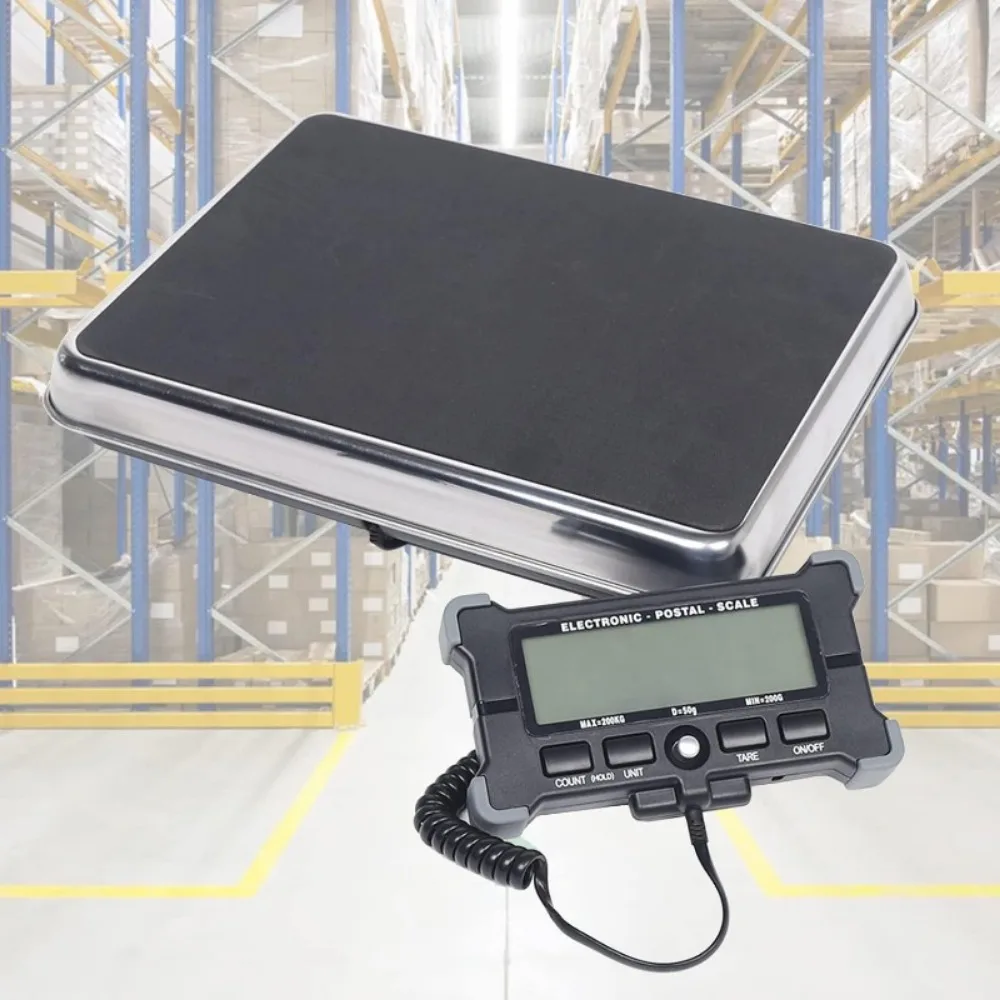 Shipping scale display and platform details