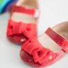 Meckior Baby Girl Shoes Cute Baby Sweet Princess Style Anti-Slip Bed Shoes Newborn Christmas Red Toddler Shoes New Years 5