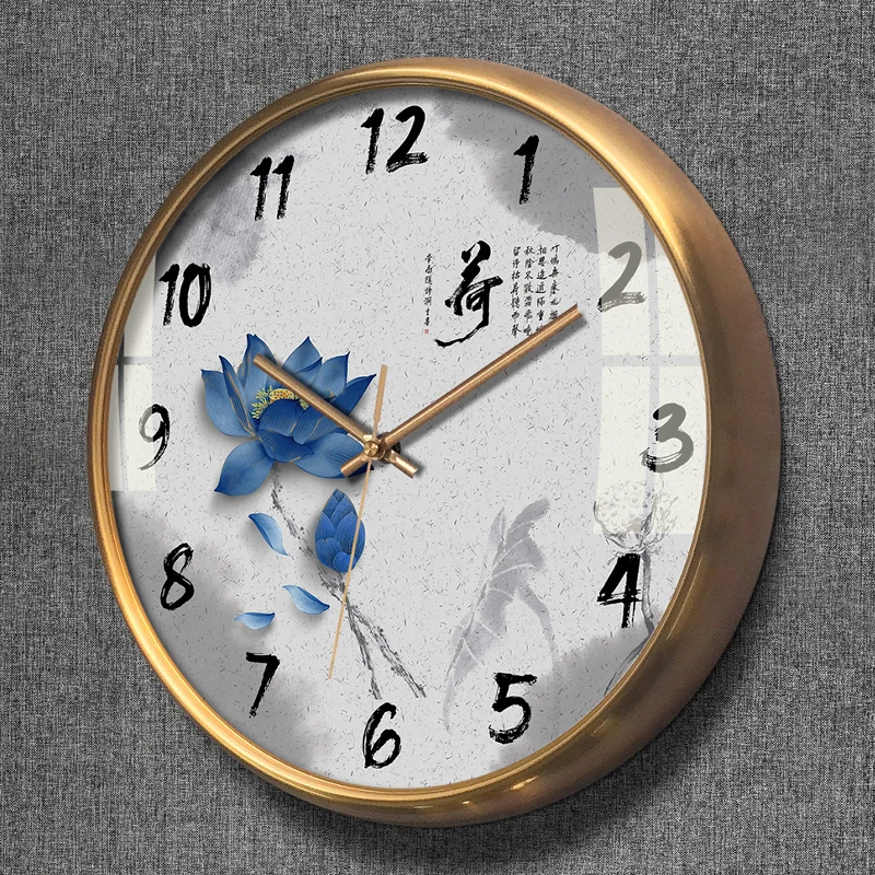 Large Wall Clock Vintage Solid Wood Retro Silent Color:S;Sheet Size:15 INCHES (38CM)