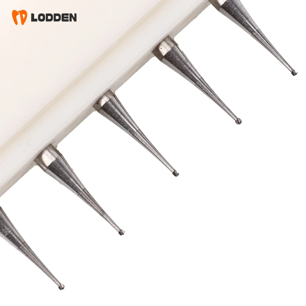 LODDEN 5 Stück/Box Dental RA CA Schaft Wolframkarbid-Bohrer Kugelrundbohrer 9 Größen 2,35 mm Low-Speed für Zahnmedizin-Schleifwerkzeuge – Detail 10
