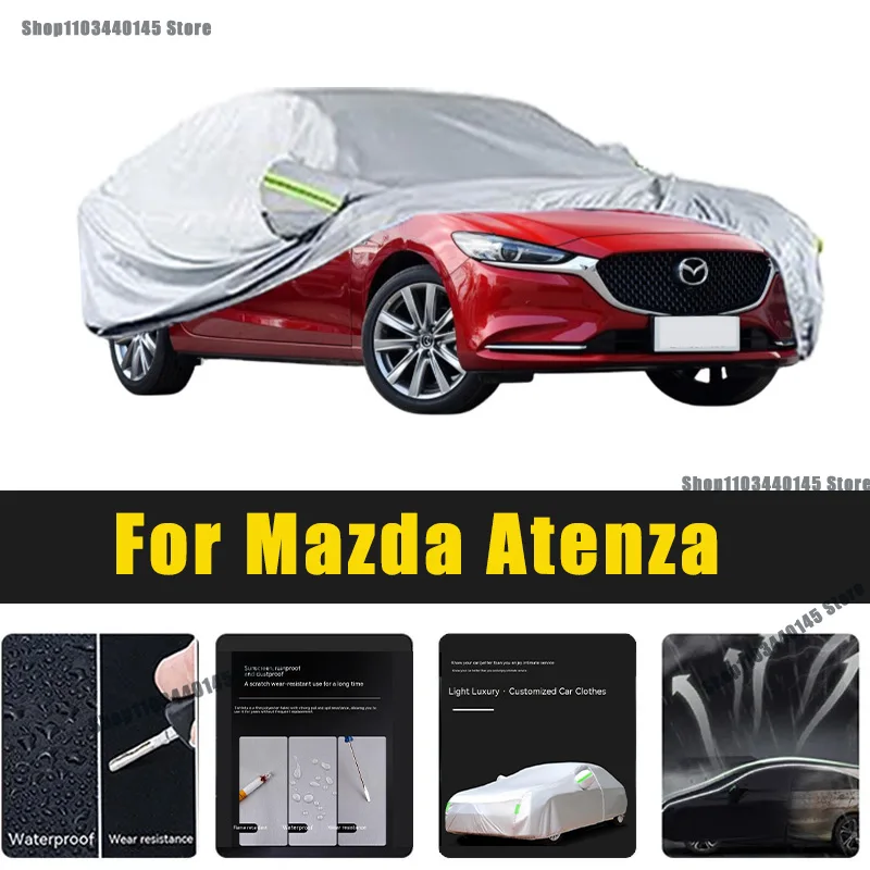 

Автомобильные чехлы для защиты от солнца, УФ-лучей, пыли, дождя, снега, аксессуары для Mazda Atenza, автомобильный зонт