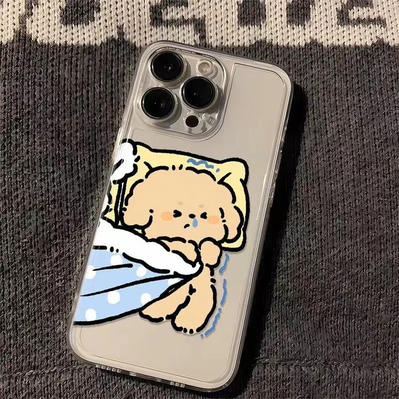 Korean Maltese Phone Case For Lovers Couples for Samsung Galaxy S24 S23 S22 S21 Plus Ultra FE A73 A72 A71 A52 A51 A32 Funda Case